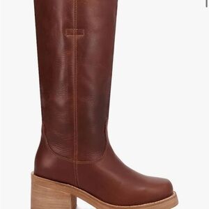 Dingo Brown Leather Knee-High Boots size 9
